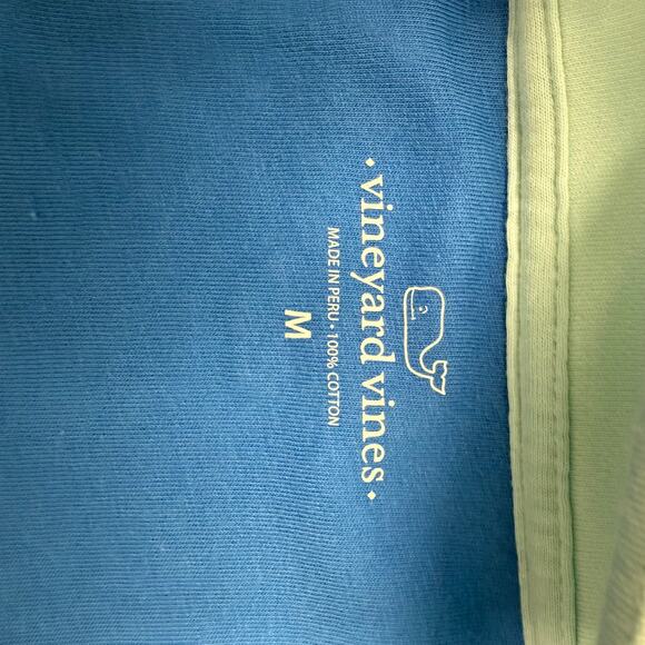 Vineyard Vines Women’s Whale Quarter-Zip Pullover Mint Blue Size M - Picture 8 of 9